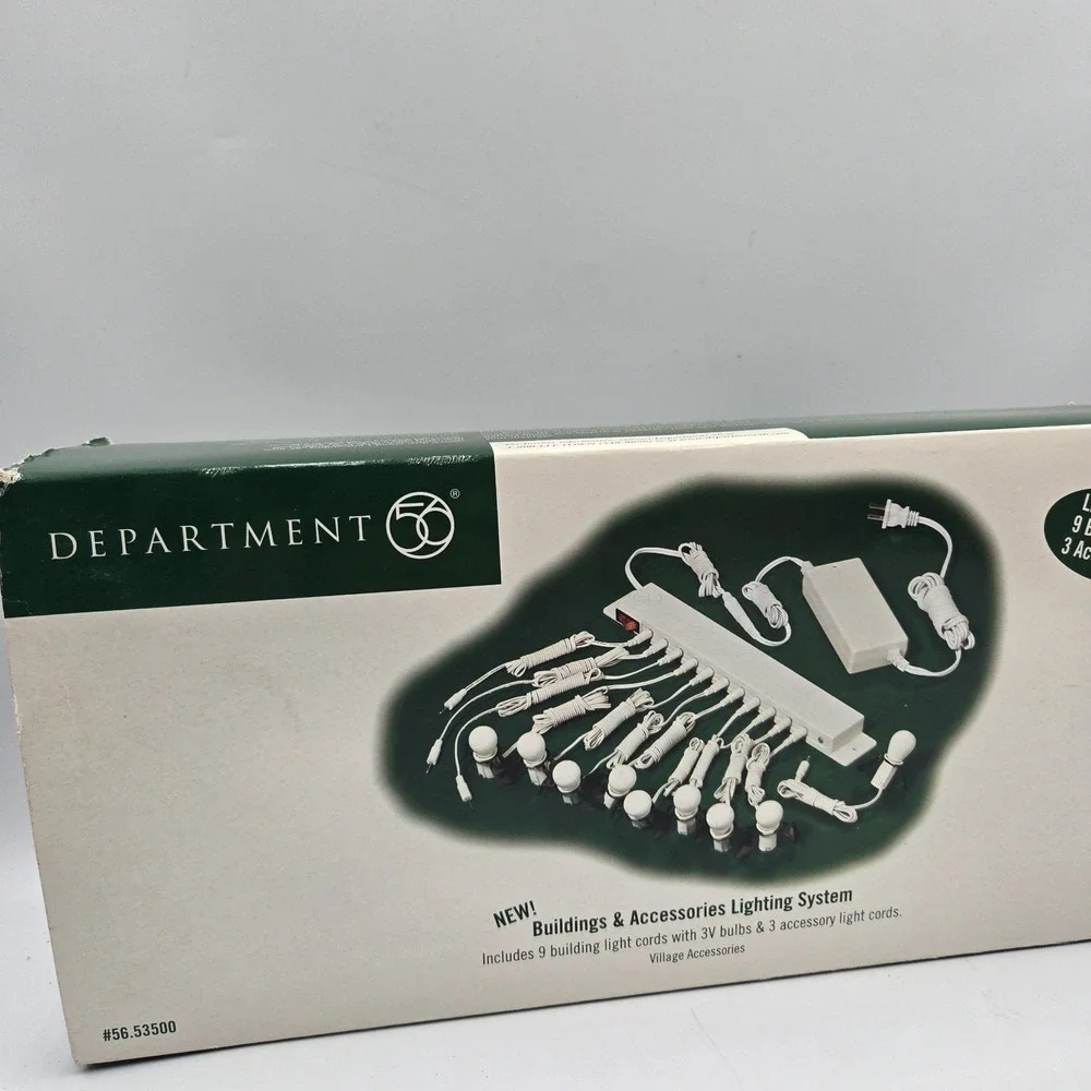 Depart 56 Building and Accessory Lighting System Adapter 56.53500 9 Build +Bulbs